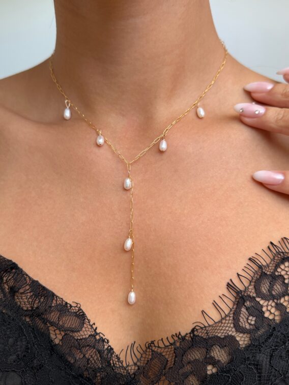 Collier perles d'eau douce en Gold Filled