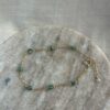 Bracelet en Emeraude chaîne en Gold Filled