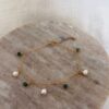 Bracelet en Emeraude et perles d'eau douce en Gold Filled