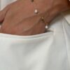 Bracelet en Emeraude et perles d'eau douce en Gold Filled