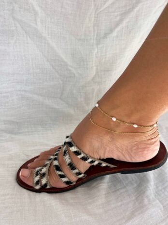 Bijou de cheville en perles d'eau douce