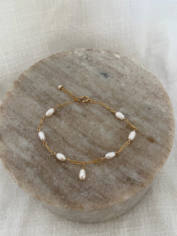 Bracelet Perles d'eau douce en Gold Filled
