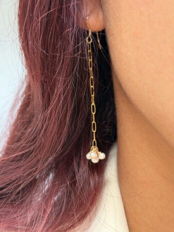 Boucles d'oreilles en perles d'eau douce en Gold Filled