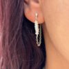 Boucles d'oreilles en perles d'eau douce en Argent 925