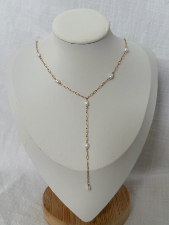 Collier en perles d'eau douce en Gold Filled