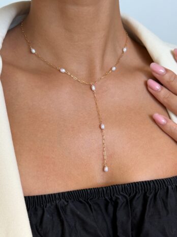 Collier en perles d'eau douce en Gold Filled