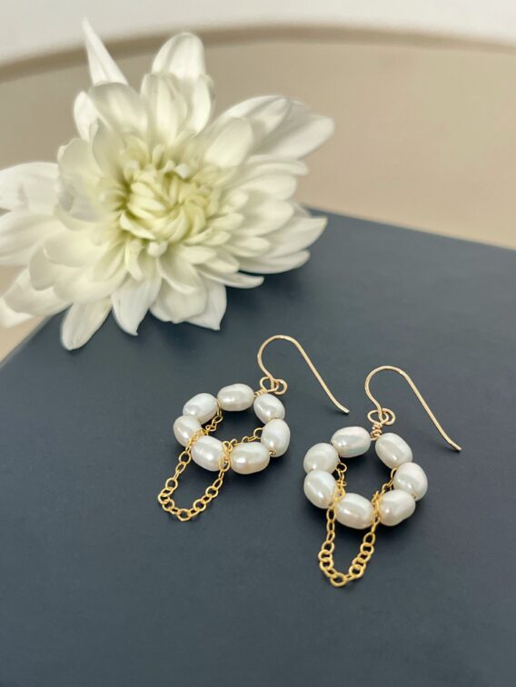 Boucles d'oreilles en perles d'eau douce