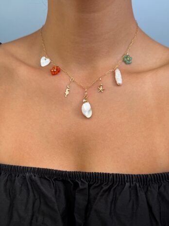 Collier avec charms en Gold Filled