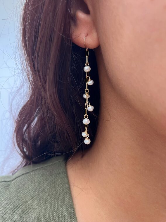 Boucles d'oreilles en perles d'eau douce