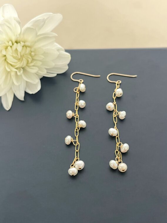 Boucles d'oreilles en perles d'eau douce
