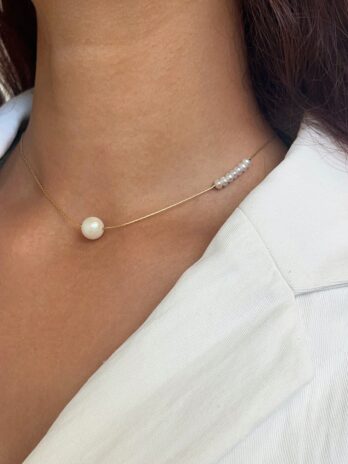 Collier en perles d'eau douce en Gold Filled