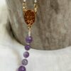 Chapelet améthyste clair M 3 Chapelet en Améthyste clair et Cristal de roche