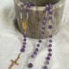 Chapelet améthyste clair new 2 Chapelet en Améthyste clair et Cristal de roche
