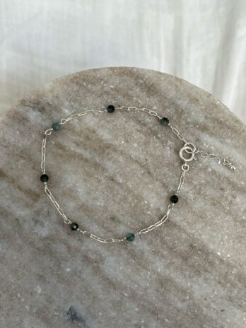 Bracelet Émeraude arg 925 2 Bracelet en Emeraude en Argent 925