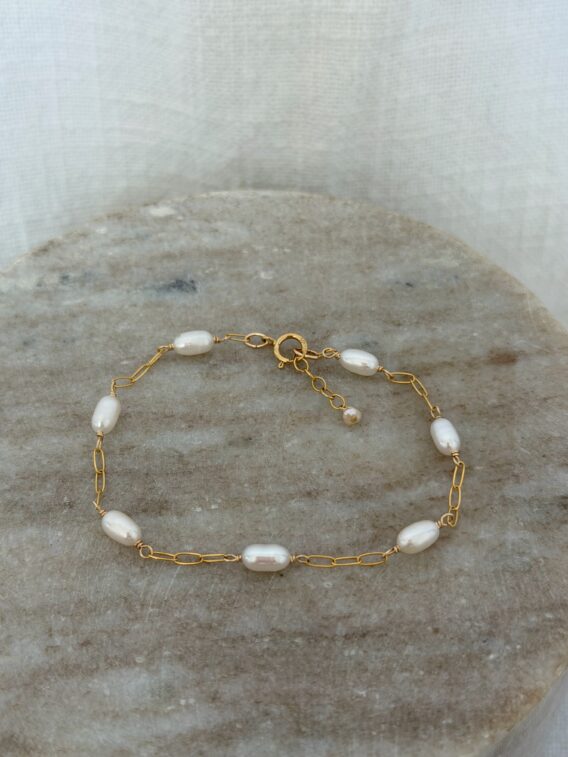 Bracelet en perles d'eau douce en Gold Filled