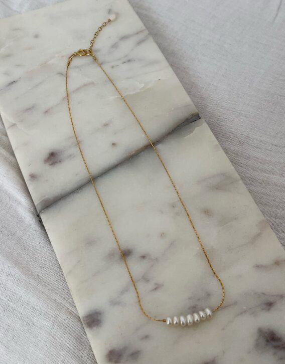Collier en perles d'eau douce en Gold Filled