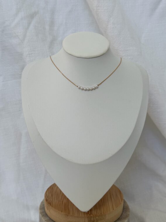 Collier en perles d'eau douce en Gold Filled