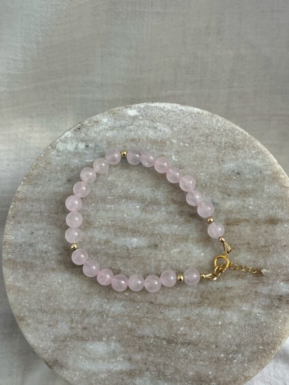 Bracelet en Quartz rose