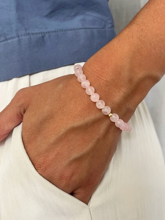 Bracelet en Quartz rose