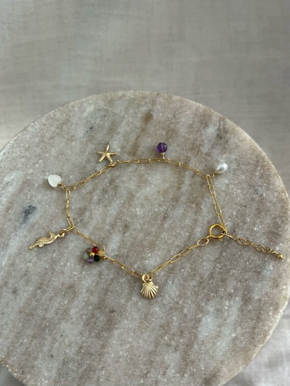 Bracelet charms new 1 Bracelet avec charms en Gold Filled