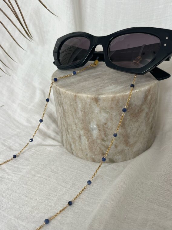 Chaîne de lunettes Sodalite 2 Bijou de lunettes en Sodalite