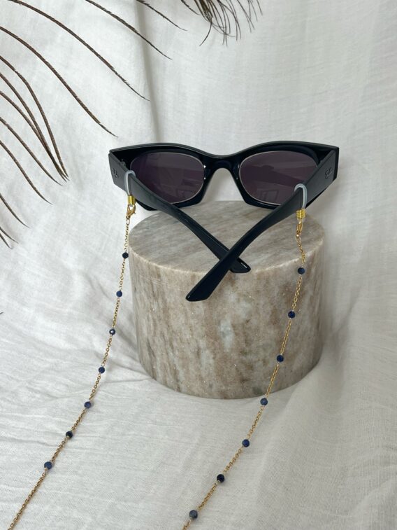 Chaîne de lunettes Sodalite 3 Bijou de lunettes en Sodalite
