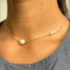 Collier en perles d'eau douce en Argent 925