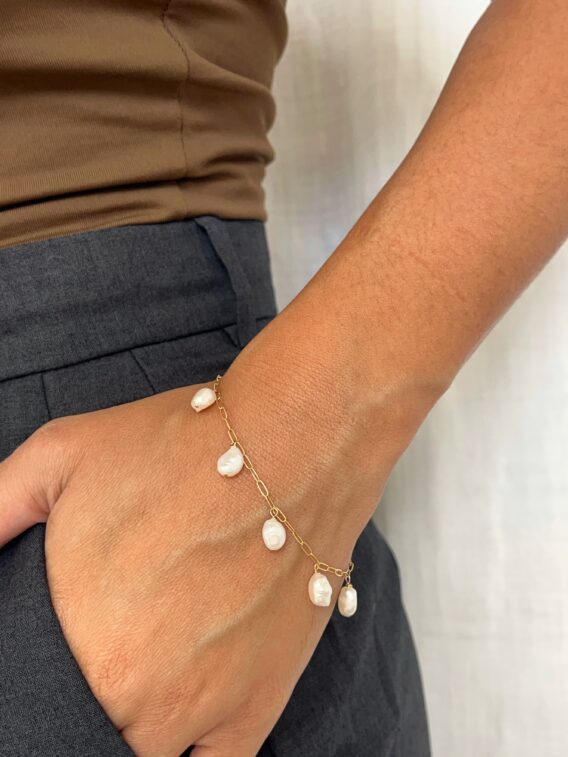 Bracelet en perles d'eau douce en Gold Filled