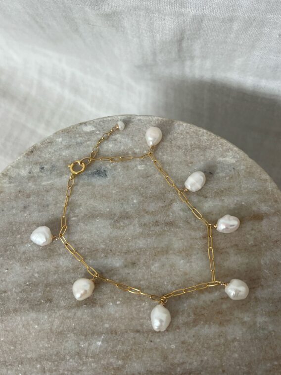 Bracelet en perles d'eau douce en Gold Filled