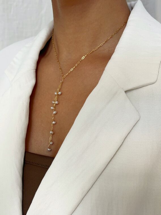 Collier en perles d'eau douce en Gold Filled
