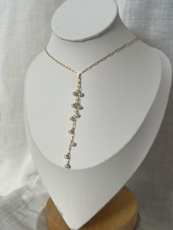Collier en perles d'eau douce en Gold Filled