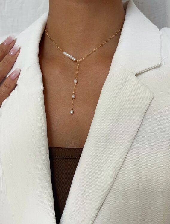 Collier en perles d'eau douce en Gold Filled