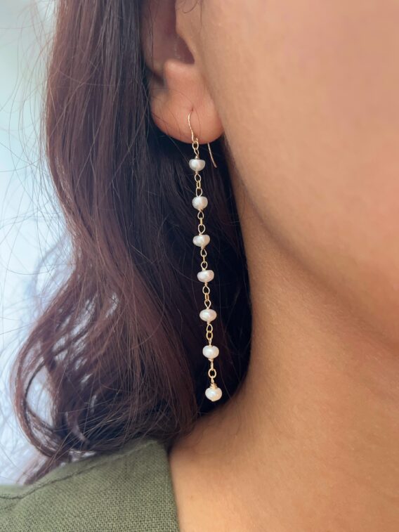 Boucles d'oreilles en perles d'eau douce