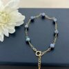 Bracelet en perles d'eau douce bleue en Gold Filled