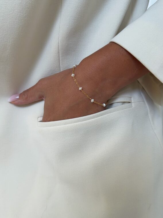 Bracelet en perles d'eau douce en Gold Filled