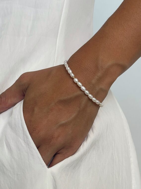 Bracelet tout en ped Bracelet en perles d'eau douce