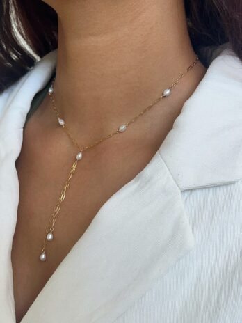 Collier en perles d'eau douce en Gold Filled