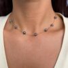 Collier ped bleues gf simple 1 Collier perles d'eau douce bleue en Gold Filled