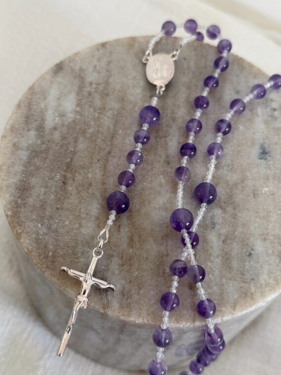 Chapelet en Améthyste clair