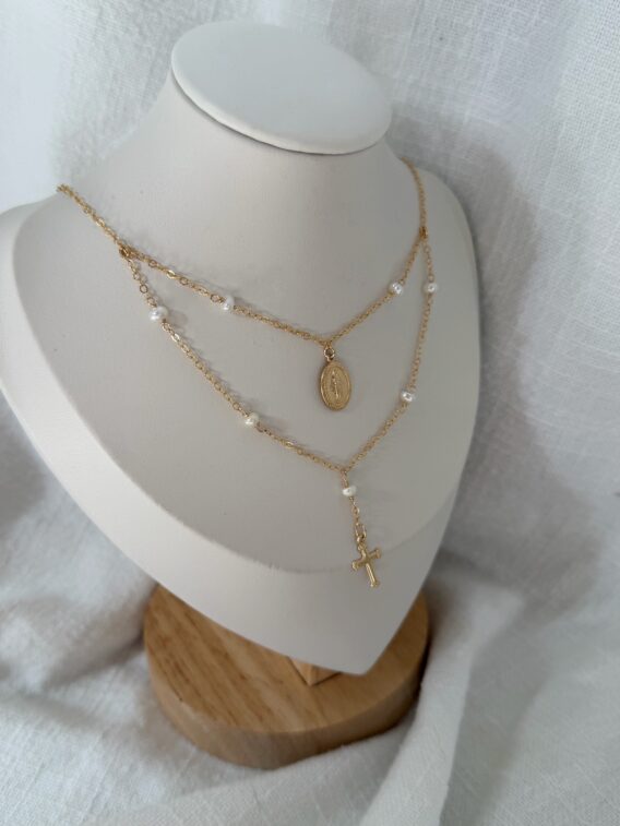 Collier perles d'eau douce en Gold Filled