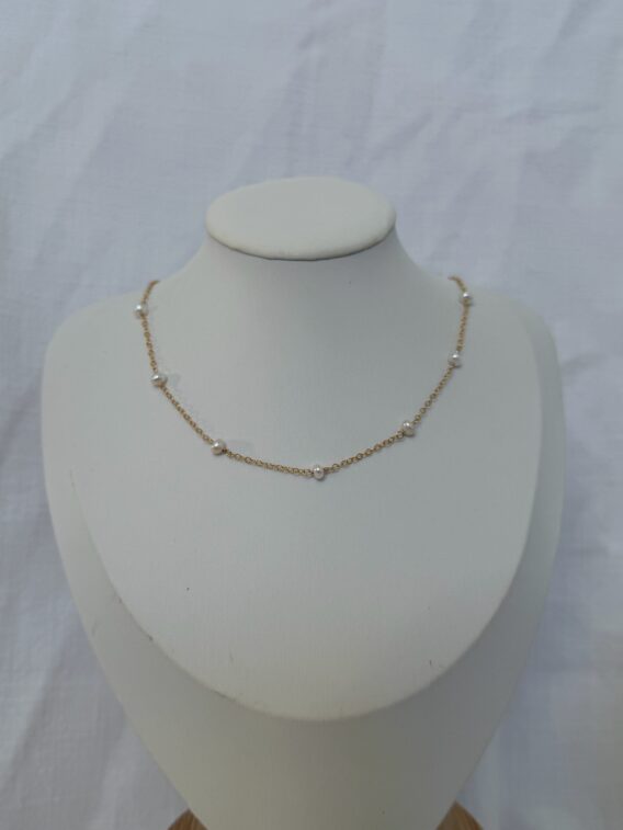 Collier en perles d'eau douce en Gold Filled