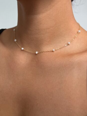 Collier en perles d'eau douce en Gold Filled