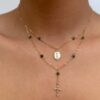 Collier en Emeraude en Gold Filled