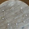 _Bracelet ped qui pend arg Bracelet Perles d'eau douce en Argent 925