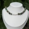 Collier en Jade sang de dragon d'Australie et perles d'eau douce