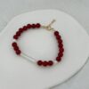 Bracelet en Agate rouge et Perles d'eau douce