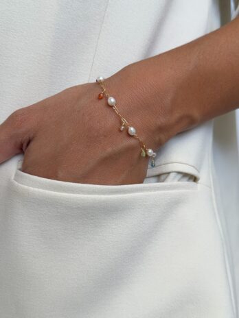 Bracelet perles d'eau douce et 7 Chakras